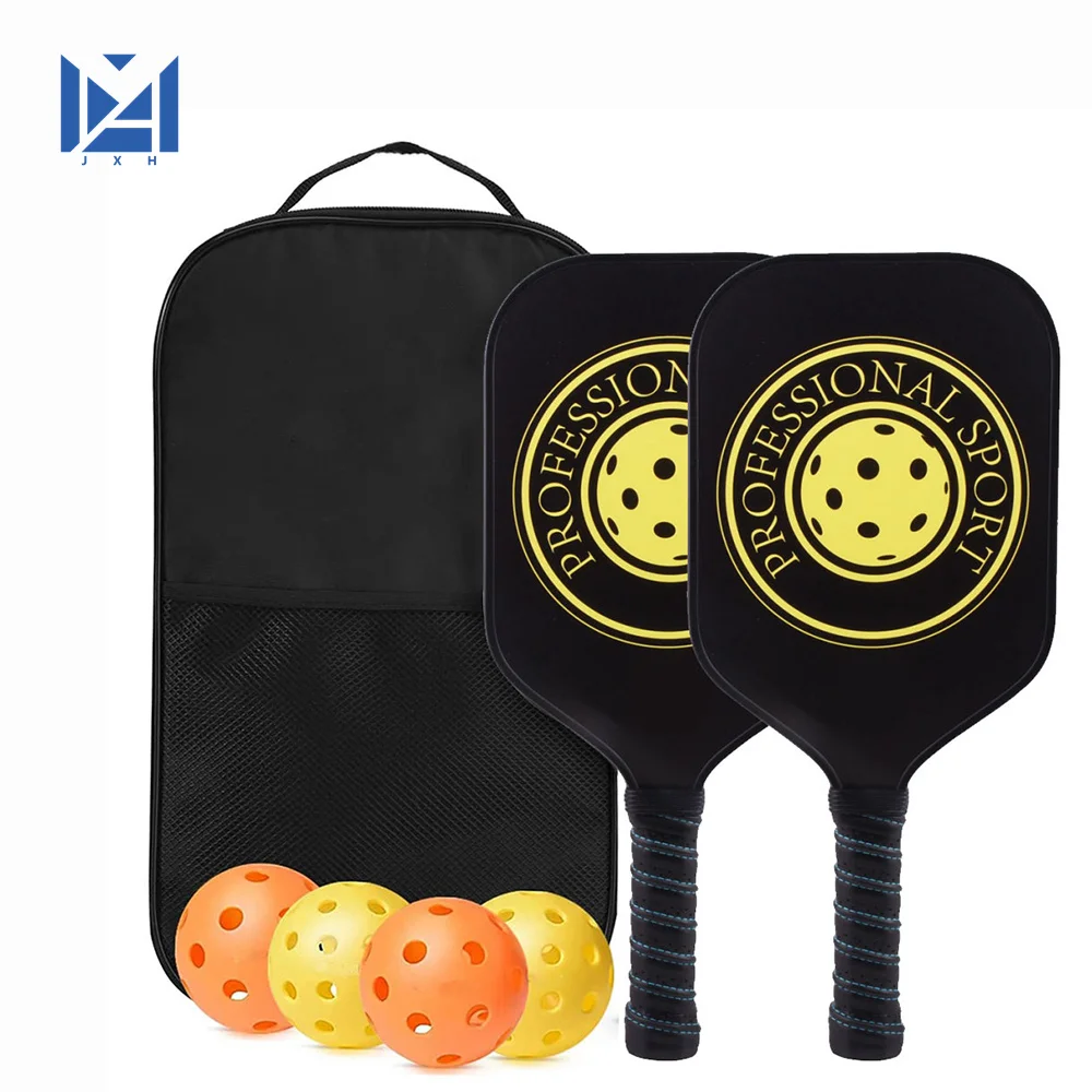 

Pickleball Paddles Set 2 Rackets 4 Balls Graphite Honeycomb Core Lightweight Pickleball Racquet Equipment with Portable Bag