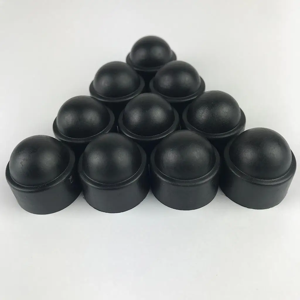 25MM Wheel Nut Covers Lug Nut Center Covers Screw Cover Protector Black