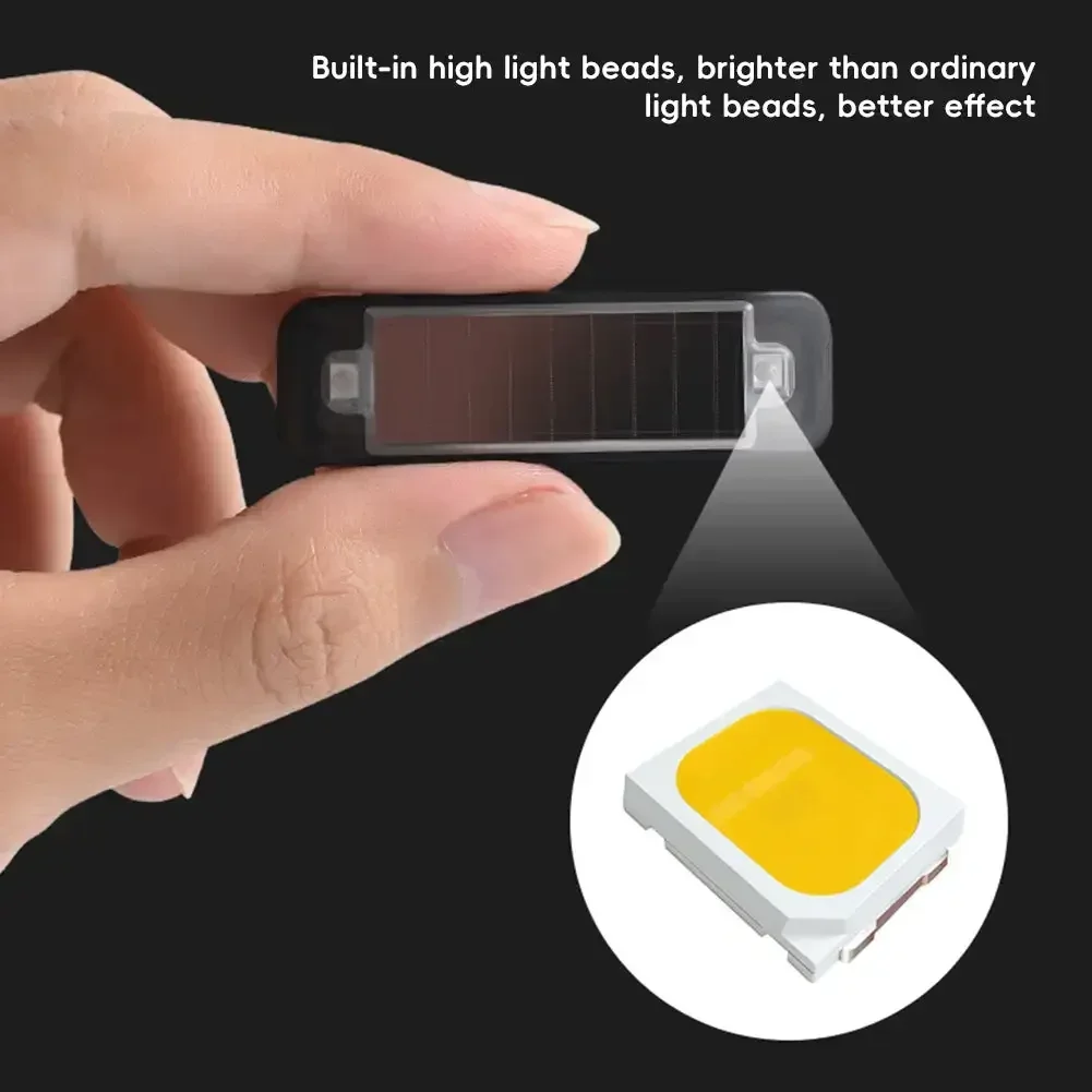 Spia di avvertimento a energia solare per auto indicatore di torcia a LED spia stroboscopica di avvertenza notturna per tutti i veicoli - Image 4