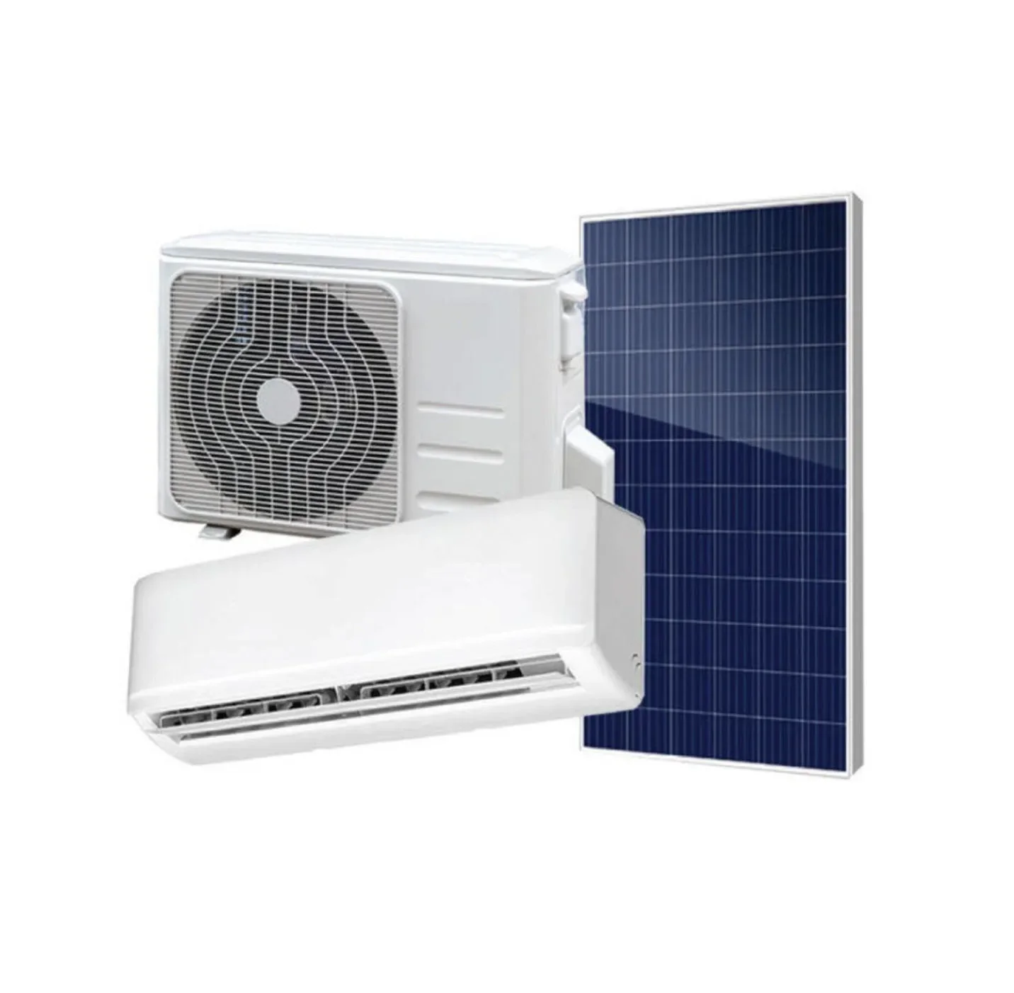 Low voltage aire acondicionado 24 volt dc motor air condition with solar powered energy system for home use 5
