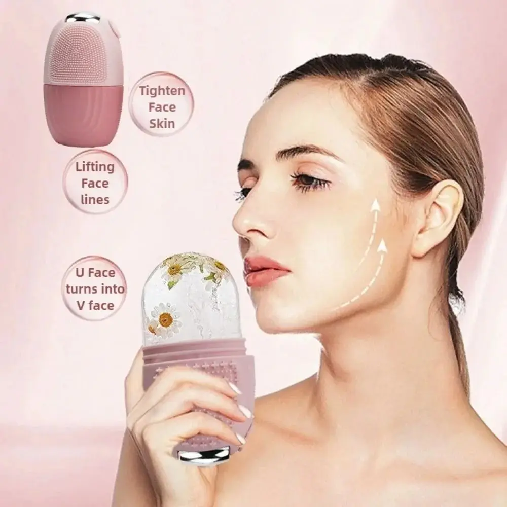 Upgraded Silicone Ice Roller for Face Reusable Beauty Skin Care Tools Ice Mold Face Lifting Facial Massager Eyes and Neck