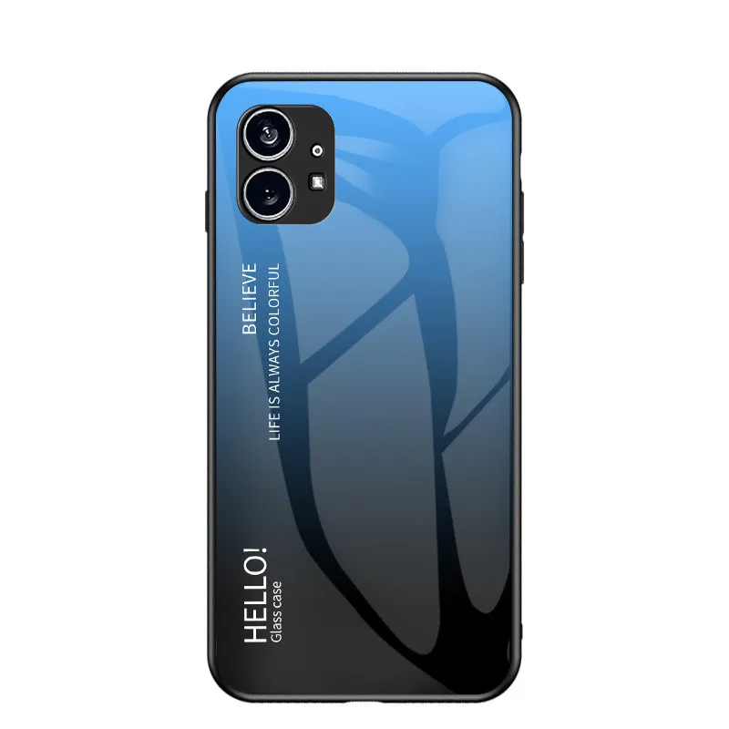 Shockproof Silicone Bumper Case with Tempered Glass Back Cover