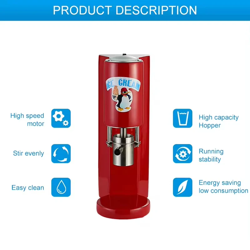 Soft Serve Ice Cream Maker Sorbet Maker Noodle Shape Ice Cream Makers Spaghetti Ice Cream Machine 4