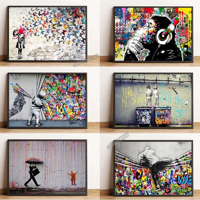 Tableau Graffiti Banksy