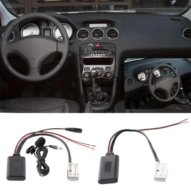 

Car Universal Wireless Module Music Adapter Aux Radio Cable ForPeugeot 307 408 508 ForCitroen Sega Stereo Auxiliary Receiver