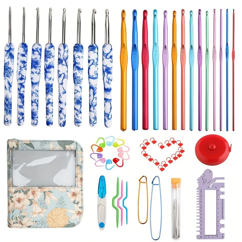 Ergonomic Crochet Hook Set 6