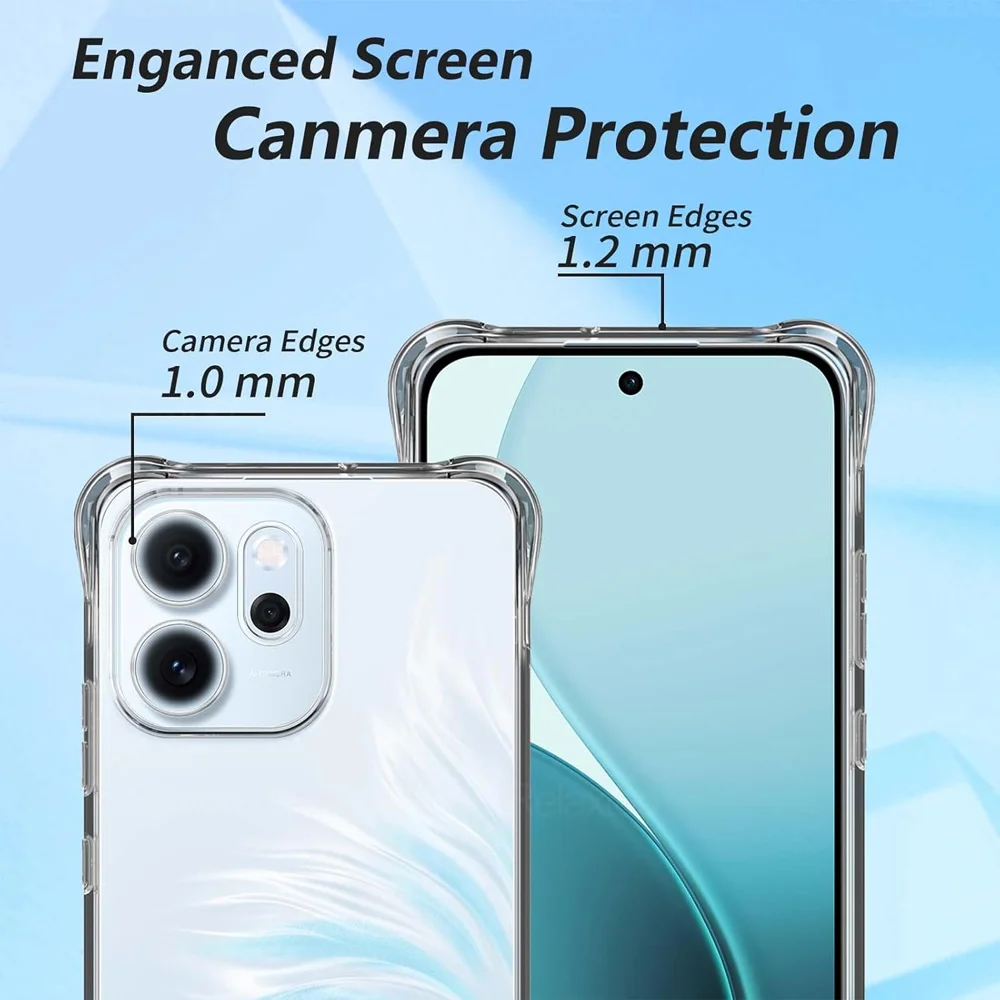 Shockproof Transparent Silicone Armor Phone Case