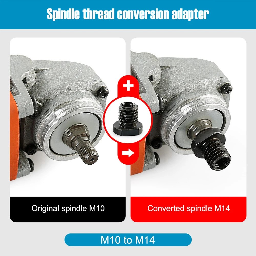 Angle Grinder Thread Conversion Adapter M10 M14 16 Nut Connecting Rod Internal to External Thread Power Tool DIY Accessories 1pc