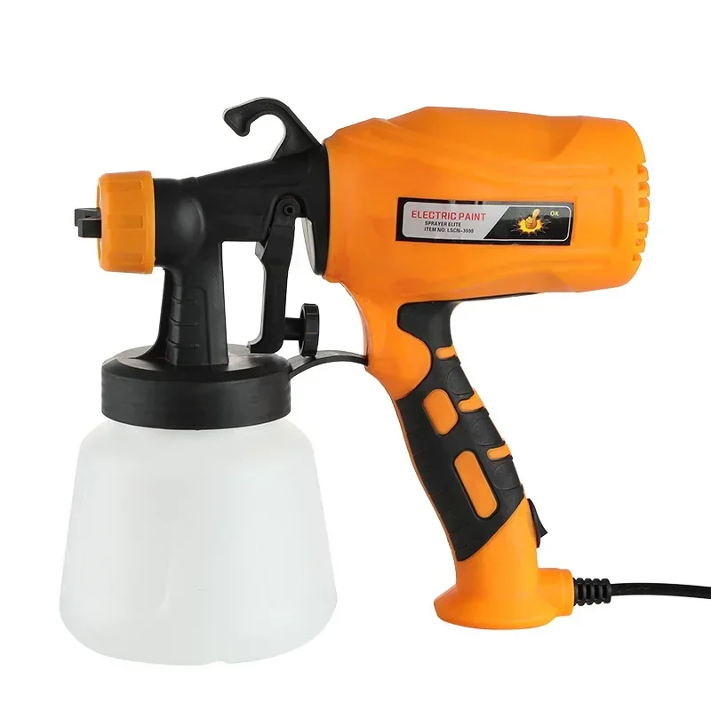 550W Household Paint Sprayer 950ml Portable Sprayer Gun Detachable High Pressure Spray Gun for Painting Ceiling Walls Fence Door mini chainsaw cordless 4 6 inch 24v 550w electric chain saw portable rechargeable saws gardening power woodworking cutting tools