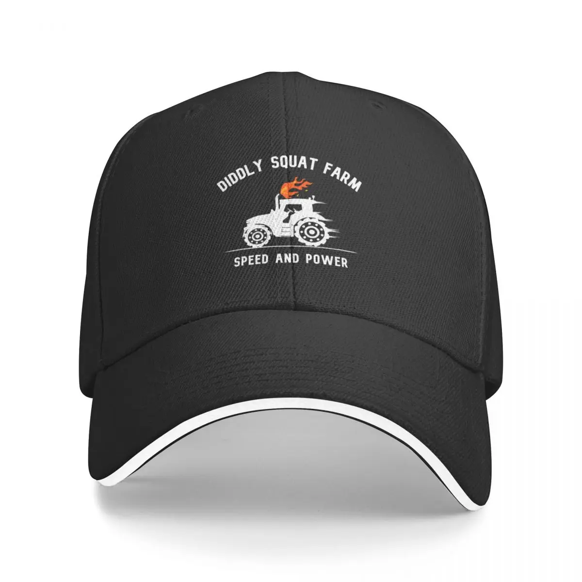 

Diddly squat farm shop logo tractor white Baseball Cap Luxury Brand hard hat Bobble Hat Rave Women's Beach Visor Men's