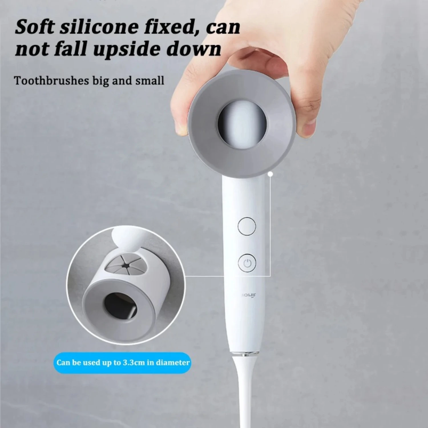Toothbrush Holders Self-Adhesive Easy to Install Space-Saving Bathroom Organization Accessories Durable Plastic