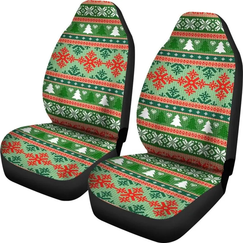 

Christmas Car Seat Covers (Set Of 2) / 2 Front Car Seat Covers / Car Seat Covers / Christmas Car Seat Protector / Christmas Car