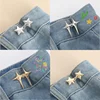 Adjustable Clips for Pants Fastener Pants Pin Retractable Button Loose Button for Waist for Jeans Perfect Fit Reduce Waist 1