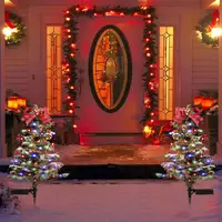 Solar Christmas Trees For Outside Multi-Color LED Yard Christmas Tree Christmas Pathway Lights Outdoor Christmas Tree 2