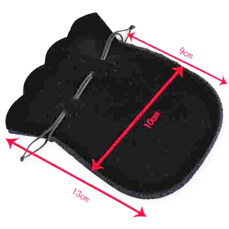 

100pcs 10X12MM wholesale blak color velvet Jewelry Gift Bags Pouches ,packing bag gift bag