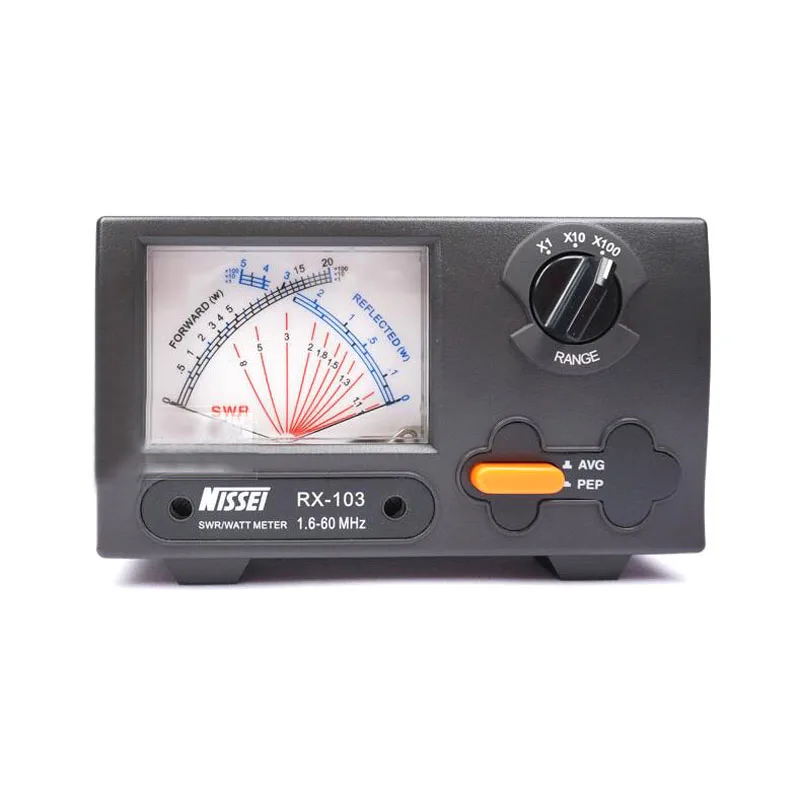 Original NISSEI RX-103 Power Meter 1.6-60Mhz Car Radio Short Wave UV Standing Wave SWR Digital Power Meter RX103 Made in Taiwan