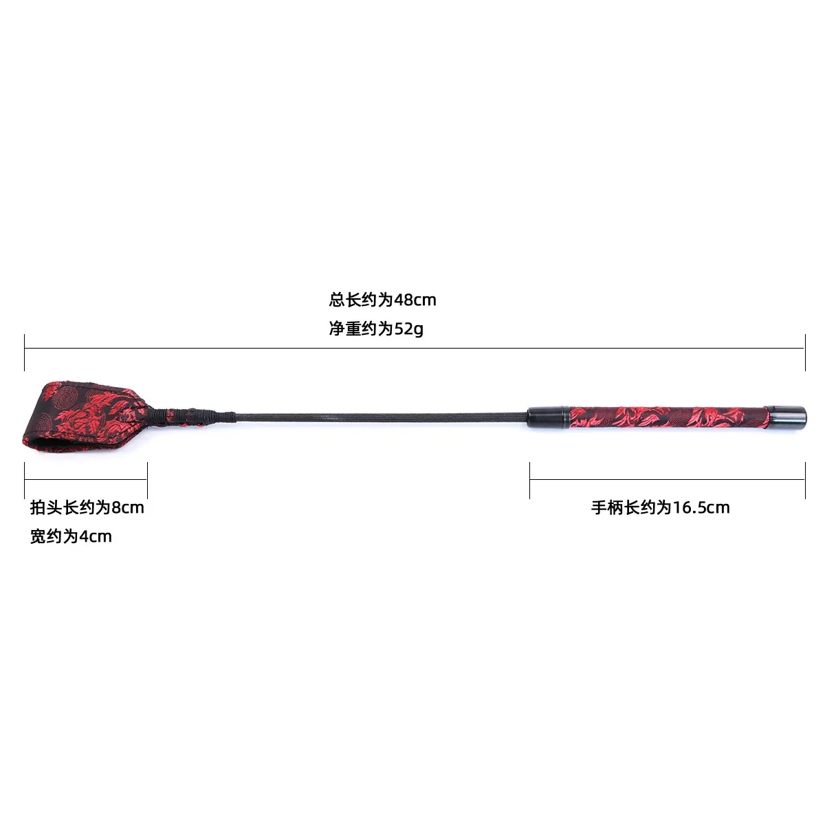 45CM Riding Crop PU Leather Whip with Premium Quality Red Cloth cover Crops Equestrianism HorseWhip new 3