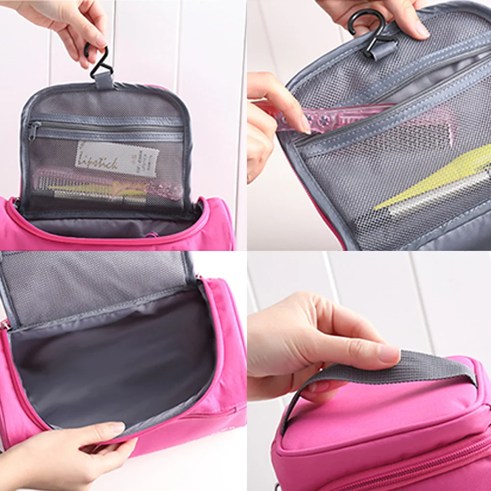 Hanging Travel Toiletry Bag with Hook Handle Waterproof Cosmetic Bag Sculpture Print Dop Kit Men Women Make Up Case Organizer