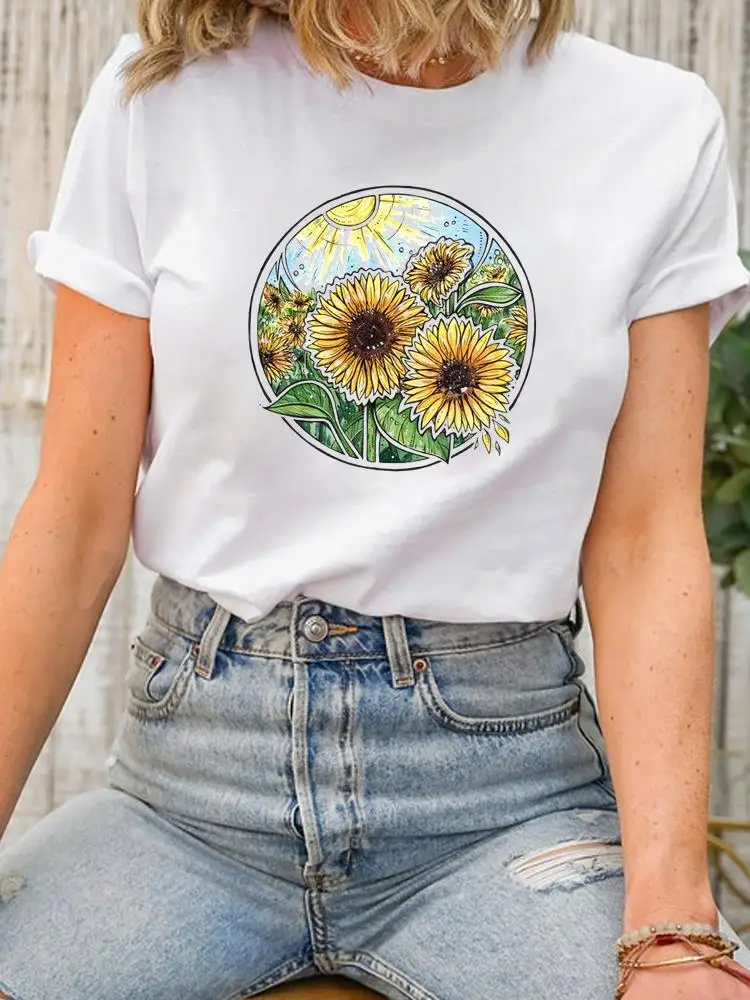 Butterfly Trend Cute 90s Short Sleeve Lady Female Shirt Tee Fashion Clothes Women Print Spring Summer Graphic T-shirt