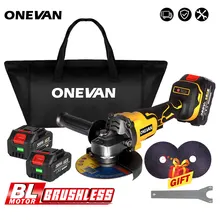 

Brushless Electric Angle Grinder 125MM Cordless 18V Li-Ion Grinder Cutting Machine DIY Woodworking M14 Angle Grinder Power Tools
