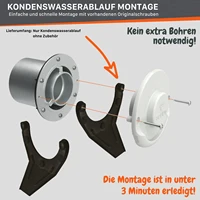Déflecteur de vidange d'eau à condensats externe pour caravane, pour poêle Truma et ALDE, déflecteur de vidange à condensation, accessoires de camping-car 2