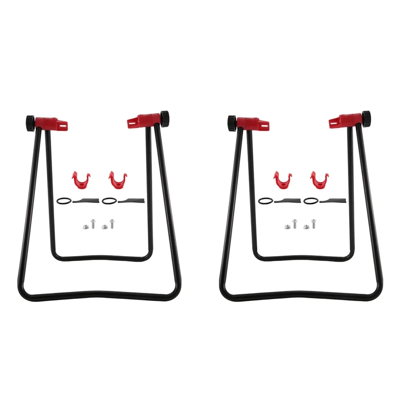

Quality 2X Bicycle Repair Stand Wheel Kick Holder Carrier Centering Tools Bracket For Bicycle Wheels Road Tools Maintenance
