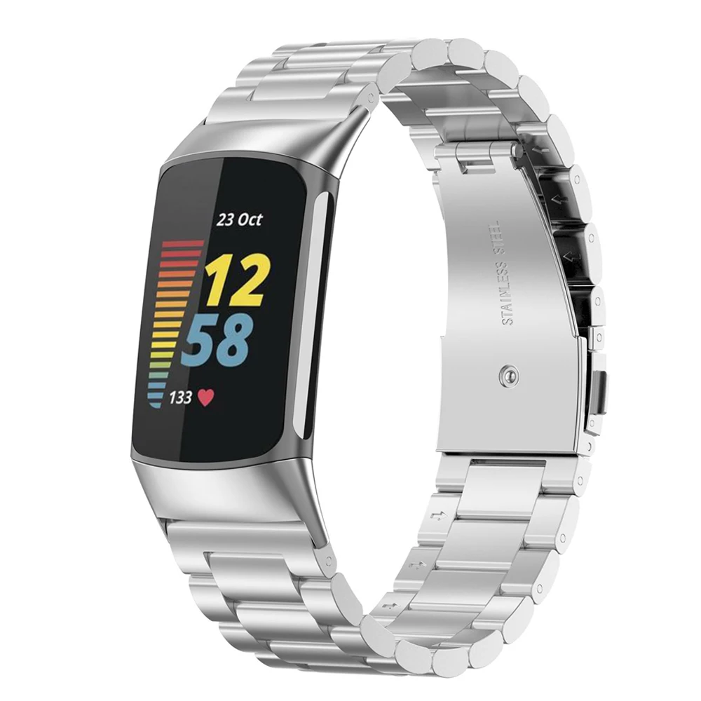 Cinturino In Acciaio Inossidabile Per Fitbit Charge 6 5 Accessori Per Cinturini Cinturino Regolabile In Metallo Bracciale Correa Fitbit Charge 5 6 Cin