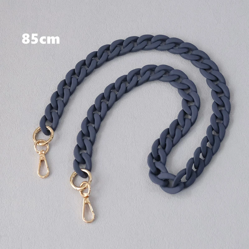 Neue Modische Damen-Handtaschenkette: Mattierte, Niedliche Blaue Harz-Taschenkette, Mattierter Riemen für Damen-Clutch, Schulterriemen, Geldbörsenkette – Detail 18