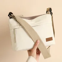 Multi-pocket Purse Canvas Handbag