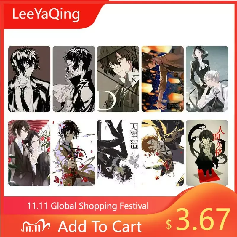 

Japan Anime Stationery Stickers Bungou Stray Dogs Smooth Surface Kids Stickers Custom Stickers
