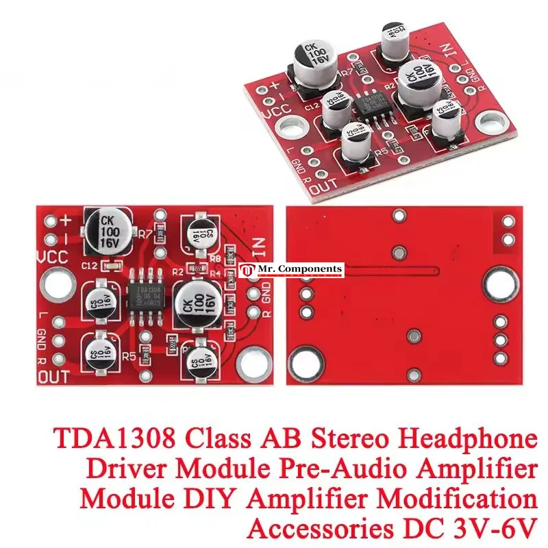 Dc 3.8v-15 ad828 placa de pré-amplfcador mcrofone dnâmco estéreo