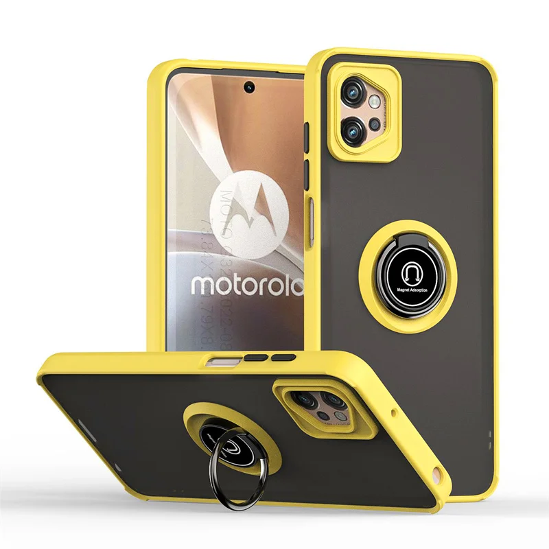 Shockproof Armor Case with Magnet Ring Holder Cover