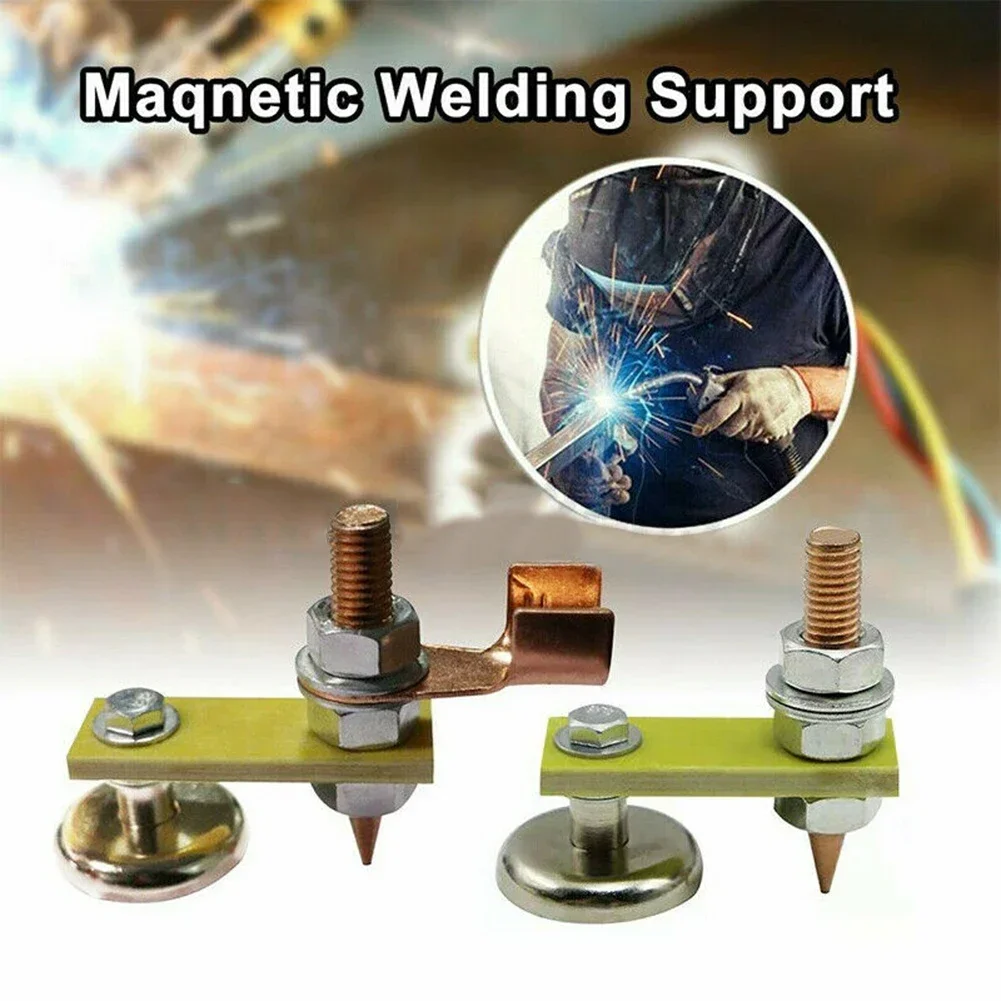 Welding Magnet Head Magnetic Support Clamps Holder Fixture Strong Welder Sheet Metal Repair Machine Ground Wires Clamps Copper magnetic welding holders welding accessories clamp magnetic welding fixer