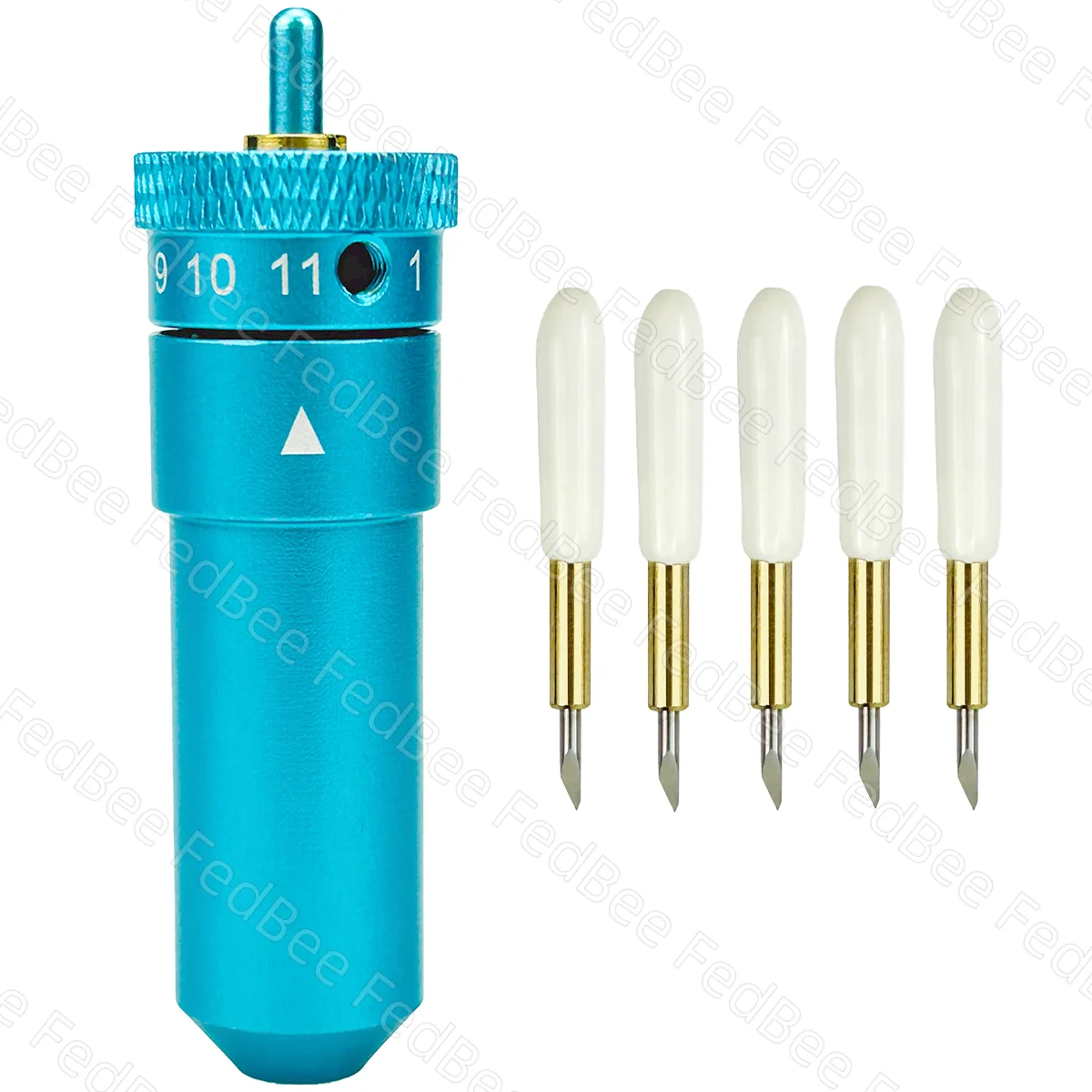 5Pcs Deep Point Blade E 1Pc Holder Per Silhouette Cameo 3 2 1 Portrait 2 Curio Punta Affilata In Acciaio Al Tungsteno