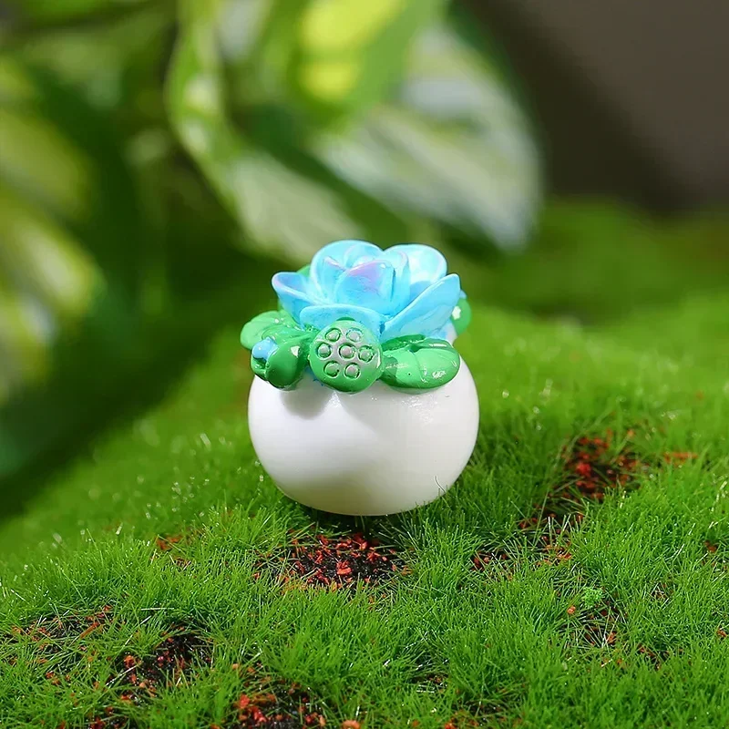 1/5pcs Dollhouse Miniature Mini Flower Potted for Green Plant in Pot Doll House Furniture Home Decor Simulation Potted Plants