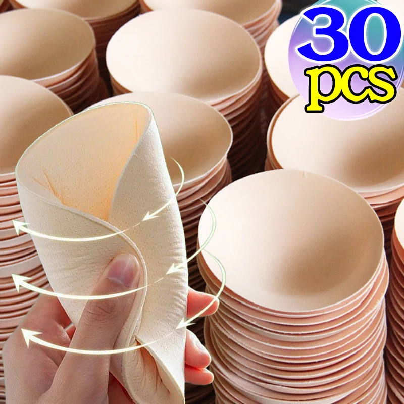 2/30Pcs Triangle Sponge Bra Pads for Women Invisible Soft Insert Swimsuit Bikini Breast Enhancers Chest Cup Pads Accessories bra pads inserts bra insert pads