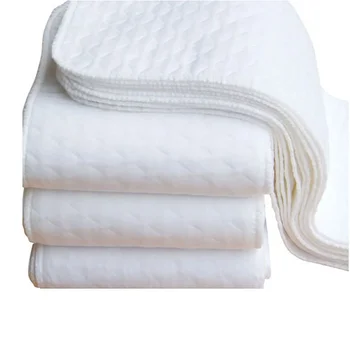 2/5/10 Pezzi Pannolini per Bambini Riutilizzabili Lavabili in Cotone, Pannolini Ecologici con Inserto in Cotone, Pannolini in Tessuto Traspirante e Assorbente