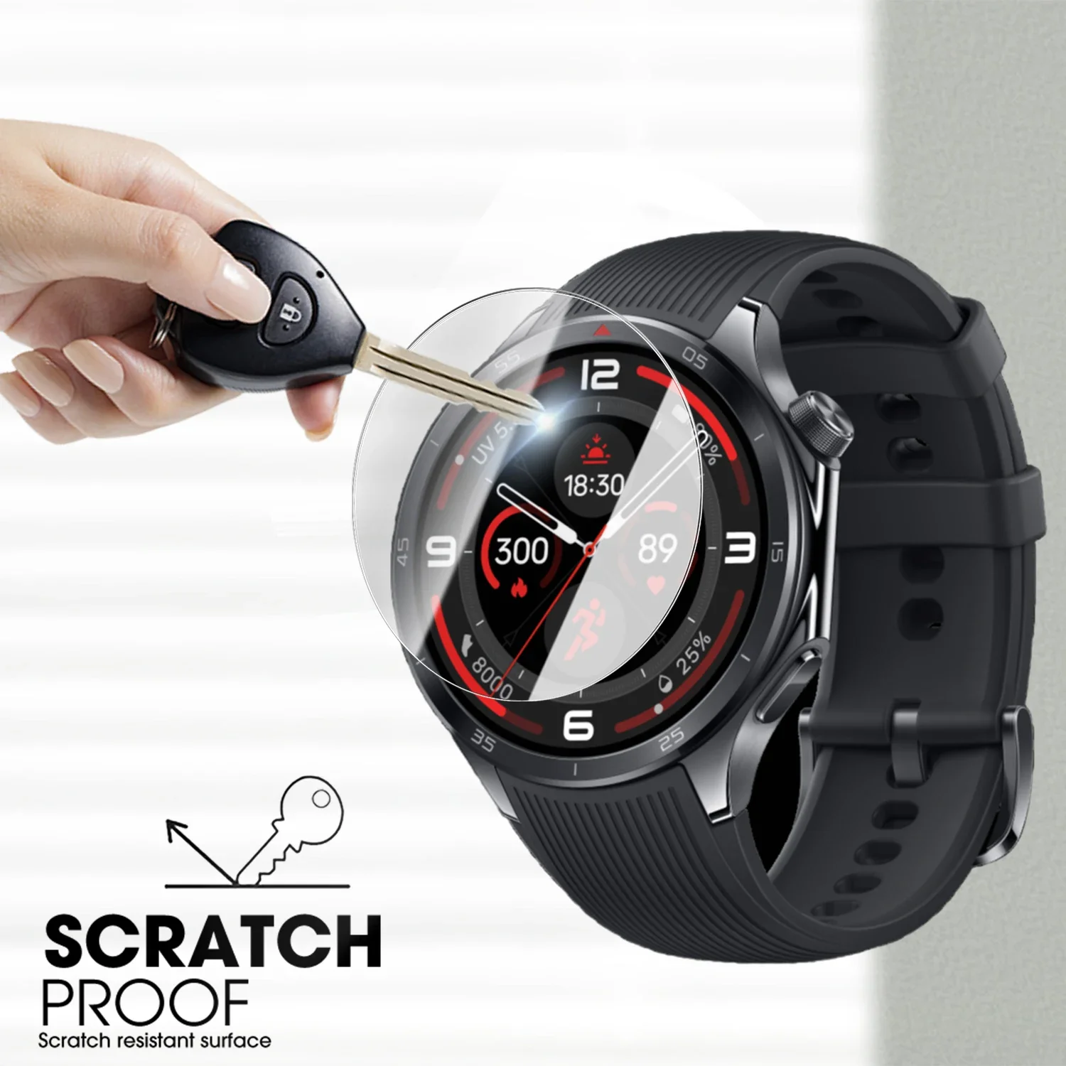 Tempered Glass HD Screen Protector for OnePlus Watch 3 Smartwatch Protective Cover Easy to install Hardness Anti-Scratch Film