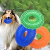 Dog Chew Toy Durable Squeaky Thorn Ring Interactive Sound Training Natural TPR Rubber Teeth Cleaning Grinding Non Toxic Puppy 3