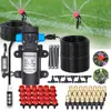 Garden Greenhouse Automatic Misting Cooling Irrigation Kit 45/60/80/100W Self-Priming Pressurize Water Pump Drip Watering System 1