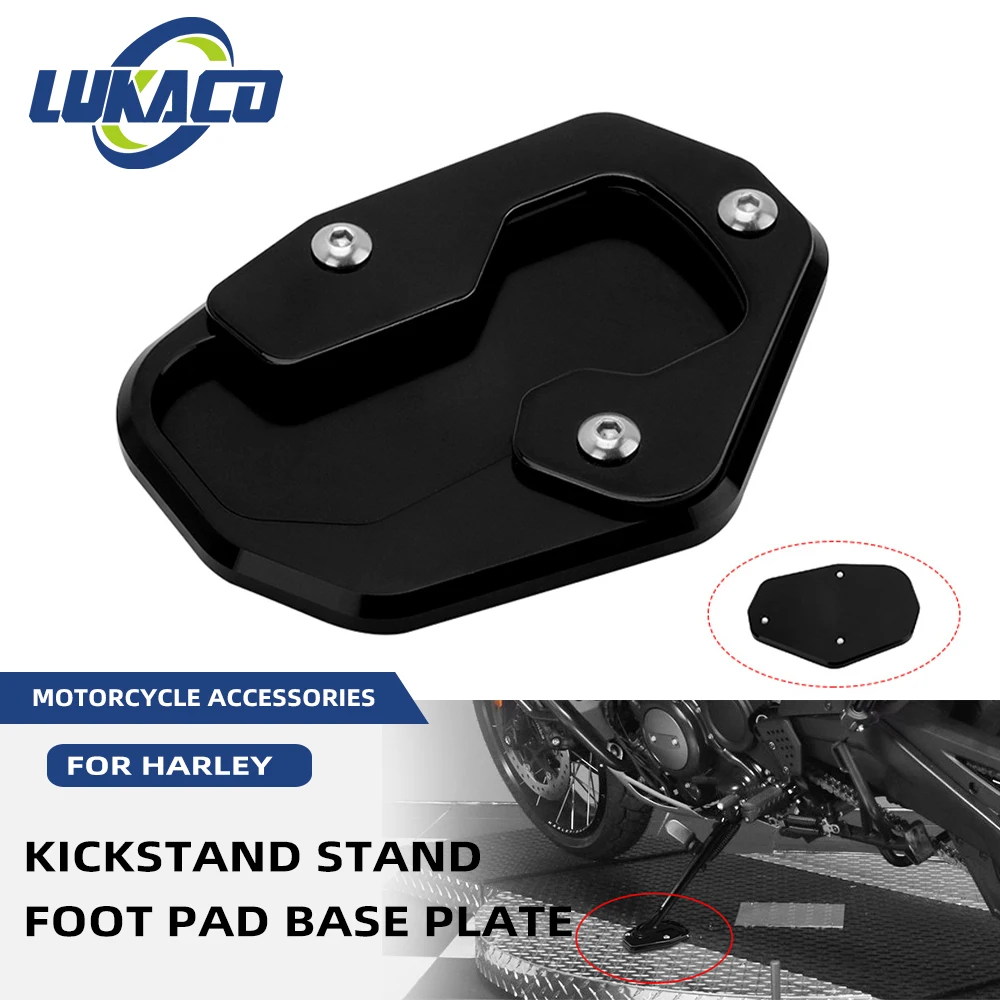 

Motorcycle Kickstand Stand Foot Pad Base Side Support Extension Plate For Harley Pan America 1250 S RA1250 RA1250S ADV 2020-2022