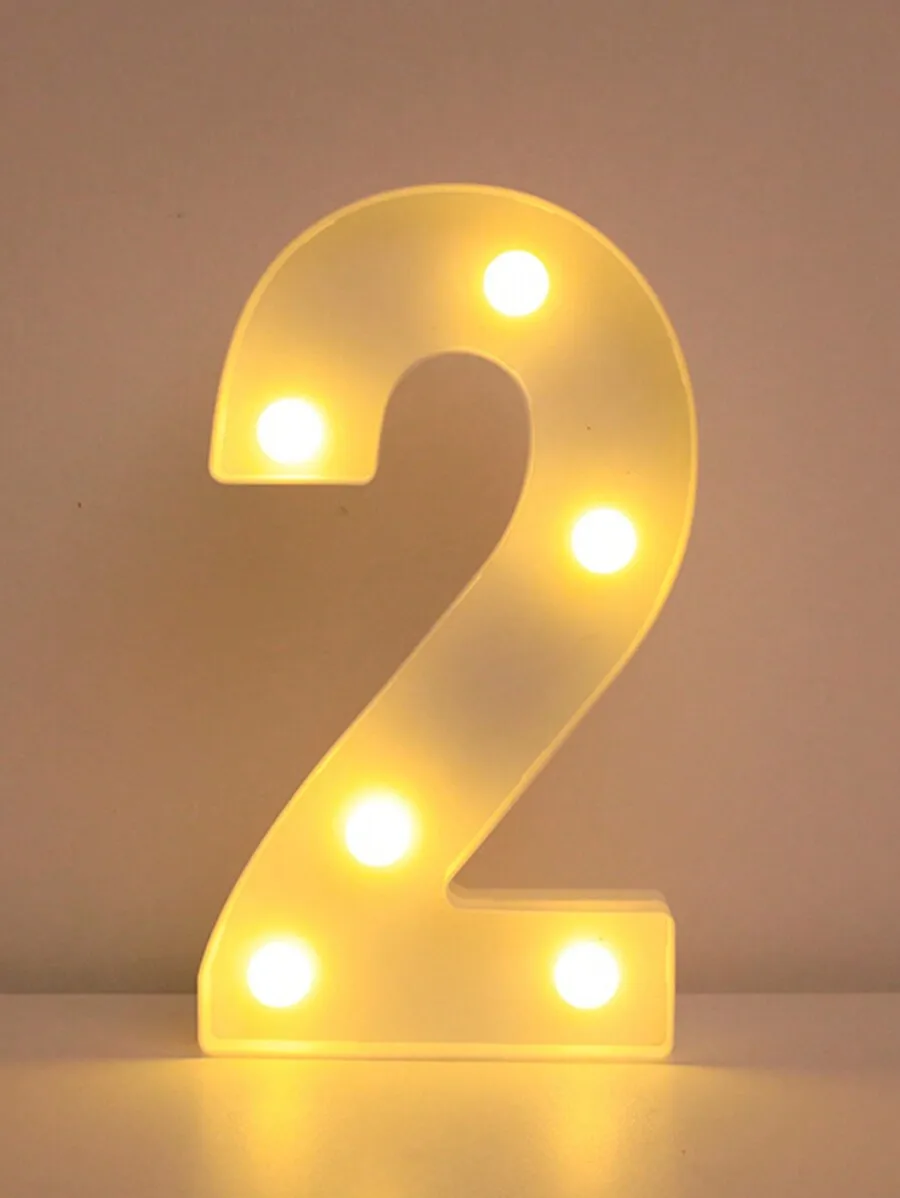 ตัวเลือกสินค้า ตัวอักษร LED ตกแต่งบ้าน 21.8 ซม.