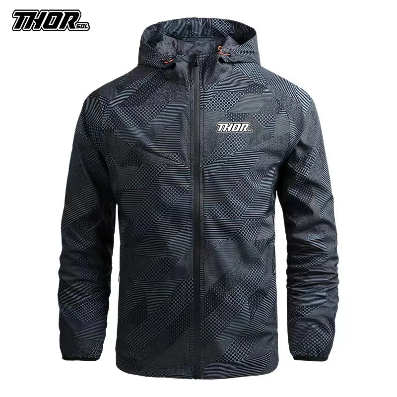 MTB Windbreaker THORSOL Cycling Jacket Bicycle Male Motocross Outerwear Mountain Bike Clothing Chamarra Rompevientos De Hombre