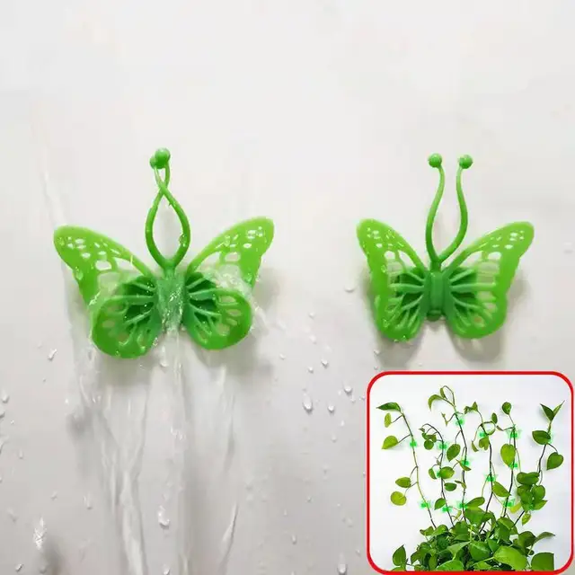 Növényi Klipek A Mászó Növényekhez 50 Db Pillangó Alakú Zöld Fali Szőlő Rögzítéséhez - Image 4
