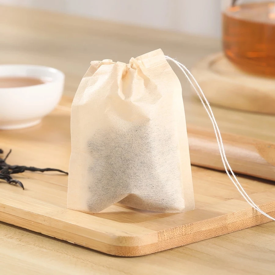 Disposable Tea Filter Bags Disposable Tea Bags 100 Pcs/Lot Multi Size Coffee Filter Paper Bag Pull Rope Tea Bag Disposable Tea Small Powder Filter Total Biodegradation