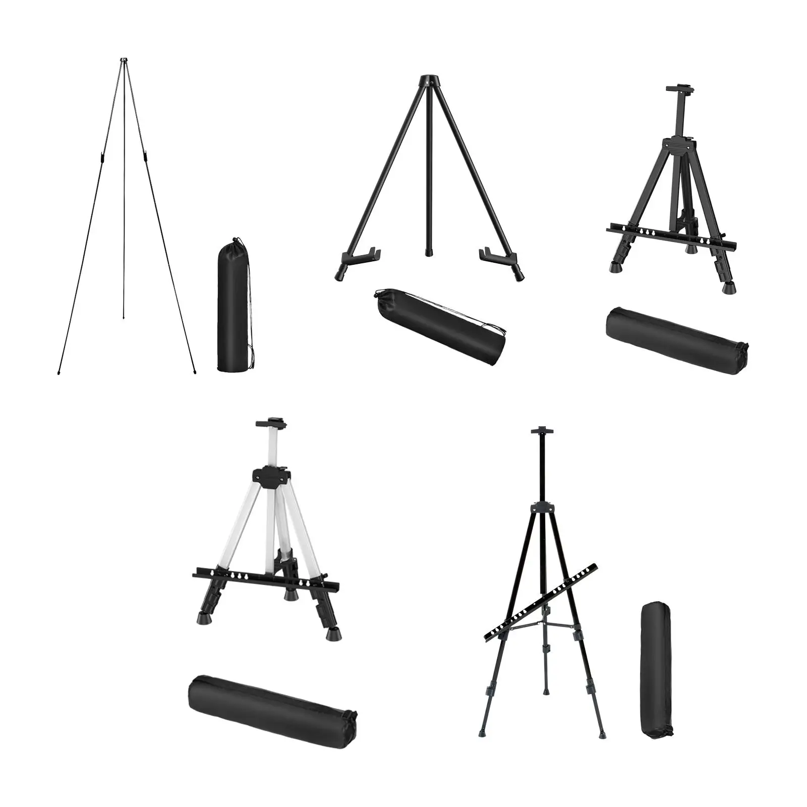 

Tripod Easel Stand with Bag Photo Display Easel for Wedding Photo Wood Board