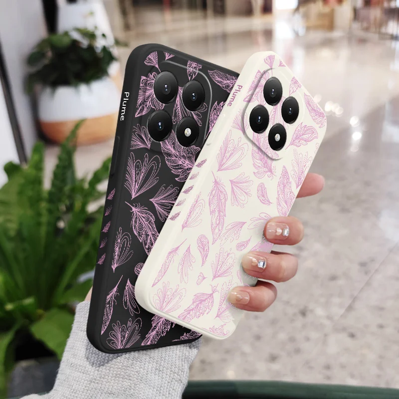 Feathers Flying Silicone Phone Case Cover