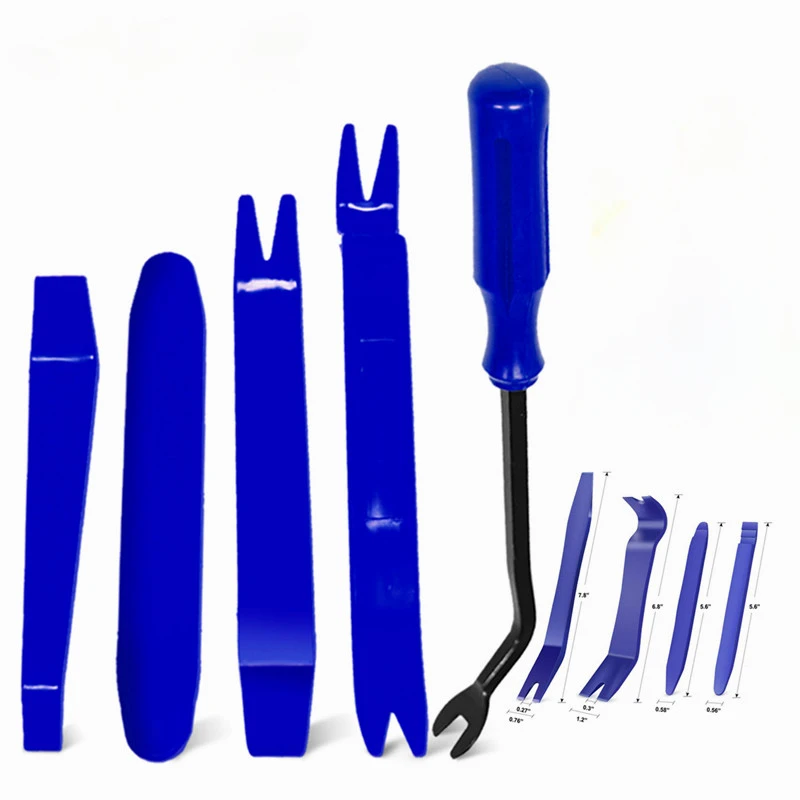 

5Pcs Portable Auto Car Door Clip Trim Removal Tools Kits Plastic Radio Panel Trim Disassembly Tool Car Interior Repairing Tool