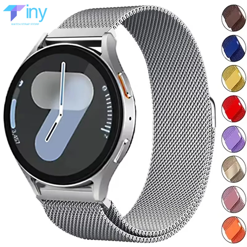 Elegant Milanese Loop Magnetic Metal Watch Band - 22mm/20mm Bracelet