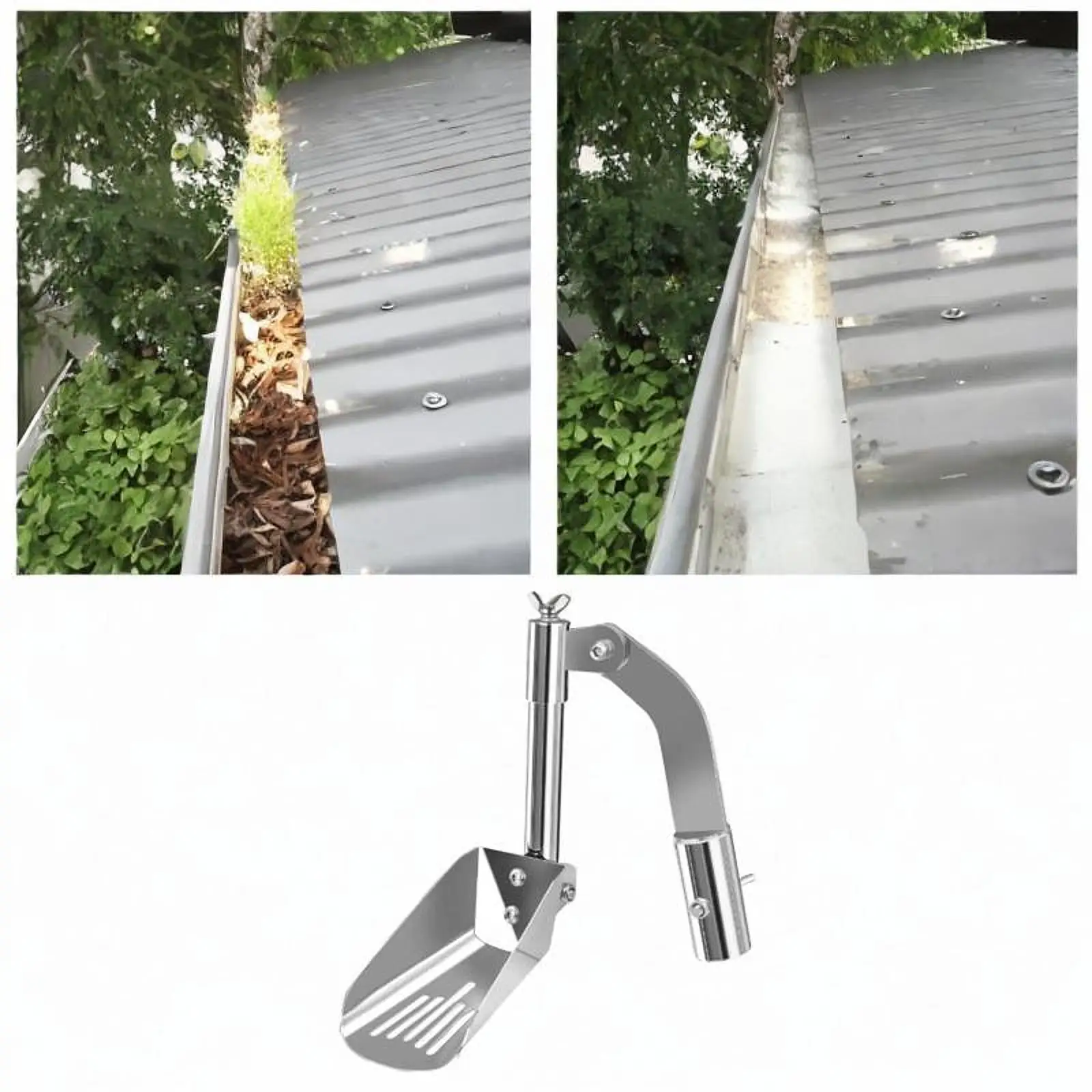 Photo inspiration: Visual Reference: Gutter Cleaner Scoop Multiuse Roof Gutter Tool For Townhouses Villas